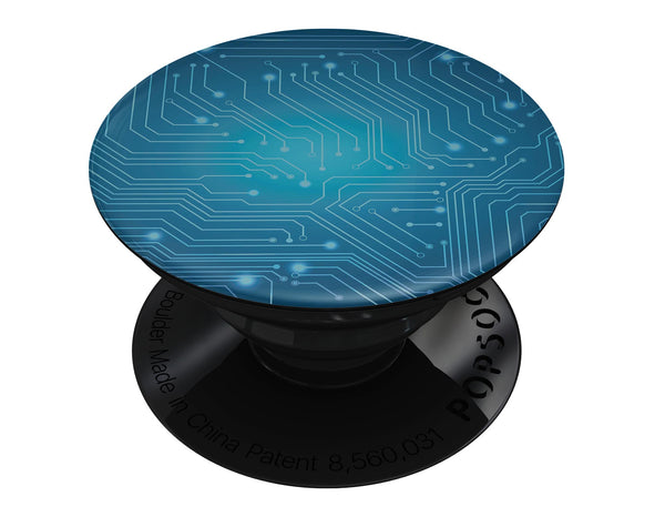 Blue Circuit Board V2 - Skin Kit for PopSockets and other Smartphone Extendable Grips & Stands