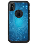 Blue Circuit Board V2 - iPhone X OtterBox Case & Skin Kits