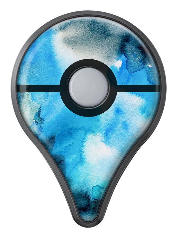 Blue Dark 32 Absorbed Watercolor Texture Pokémon GO Plus Vinyl Protective Decal Skin Kit