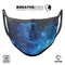 Blue Hue Nebula - Made in USA Mouth Cover Unisex Anti-Dust Cotton Blend Reusable & Washable Face Mask with Adjustable Sizing for Adult or Child