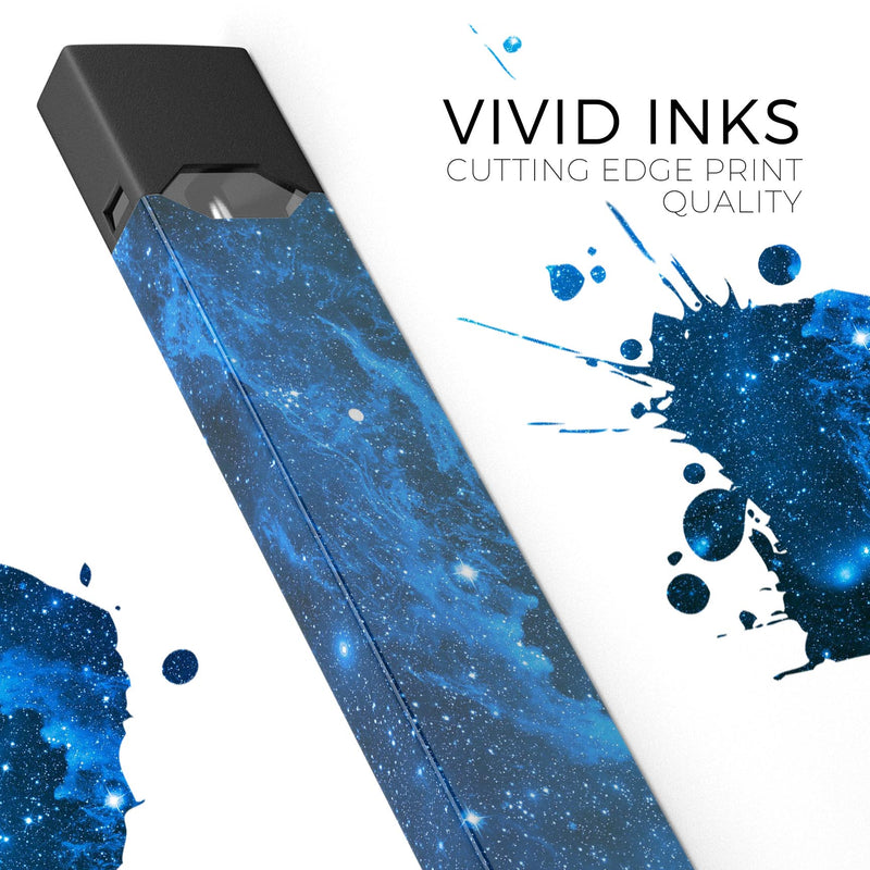 Blue Hue Nebula - Premium Decal Protective Skin-Wrap Sticker compatible with the Juul Labs vaping device