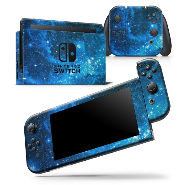 Blue Hue Nebula - Skin Wrap Decal for Nintendo Switch Lite Console & Dock - 3DS XL - 2DS - Pro - DSi - Wii - Joy-Con Gaming Controller