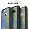 Blue Metal with Gold Rust - Skin Kit for the iPhone OtterBox Cases
