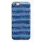 Blue Multi Watercolor Chevron iPhone 6/6s or 6/6s Plus 2-Piece Hybrid INK-Fuzed Case