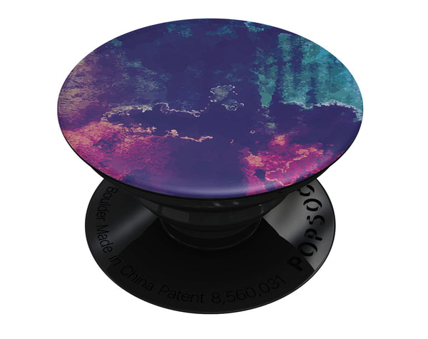 Blue & Purple Grunge - Skin Kit for PopSockets and other Smartphone Extendable Grips & Stands