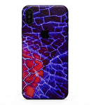 Blue Red Dragon Vein Agate - iPhone XS MAX, XS/X, 8/8+, 7/7+, 5/5S/SE Skin-Kit (All iPhones Avaiable)
