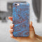 Blue Slate Marble Surface V41 iPhone 6/6s or 6/6s Plus 2-Piece Hybrid INK-Fuzed Case