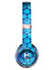 Blue Sorted Large Watercolor Polka Dots Full-Body Skin Kit for the Beats by Dre Solo 3 Wireless Headphones