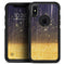Blue Stratched Streaks with Unfocused Gold Sparkles - Skin Kit for the iPhone OtterBox Cases