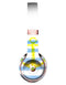 Blue Striped Watercolor Gold Anchor Full-Body Skin Kit for the Beats by Dre Solo 3 Wireless Headphones