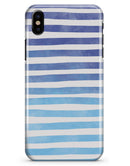 Blue WaterColor Ombre Stripes - iPhone X Clipit Case