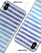 Blue WaterColor Ombre Stripes - iPhone X Clipit Case