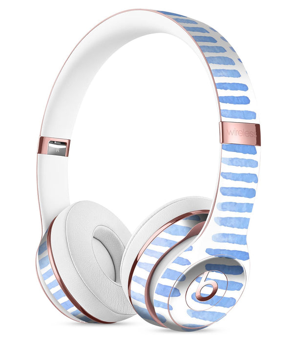 Blue Watercolor Brush Strokes Full-Body Skin Kit for the Beats by Dre Solo 3 Wireless Headphones