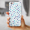Blue Watercolor Dots over White iPhone 6/6s or 6/6s Plus 2-Piece Hybrid INK-Fuzed Case