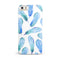 Blue_Watercolor_Feather_Pattern_-_iPhone_5s_-_Gold_-_One_Piece_Glossy_-_V3.jpg