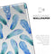 Blue Watercolor Feather Pattern - Full Body Skin Decal for the Apple iPad Pro 12.9", 11", 10.5", 9.7", Air or Mini (All Models Available)