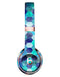 Blue Watercolor Hexagon Pattern Full-Body Skin Kit for the Beats by Dre Solo 3 Wireless Headphones