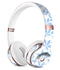 Blue Watercolor Leaves Full-Body Skin Kit for the Beats by Dre Solo 3 Wireless Headphones