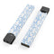 Blue Watercolor Leaves - Premium Decal Protective Skin-Wrap Sticker compatible with the Juul Labs vaping device