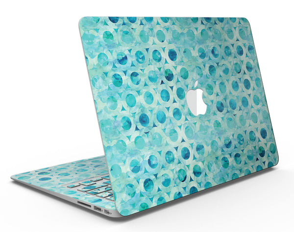 Blue Watercolor Ring Pattern - MacBook Air Skin Kit