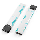 Blue Watercolor Seahorses - Premium Decal Protective Skin-Wrap Sticker compatible with the Juul Labs vaping device