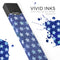 Blue Watercolor Stars - Premium Decal Protective Skin-Wrap Sticker compatible with the Juul Labs vaping device