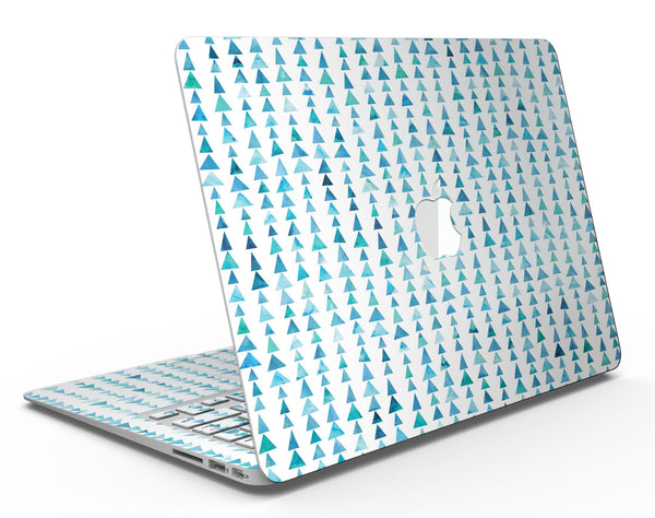 Blue Watercolor Triangle Pattern V2 - MacBook Air Skin Kit
