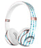 Blue Watercolor Triangle Pattern V2 Full-Body Skin Kit for the Beats by Dre Solo 3 Wireless Headphones