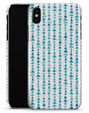Blue Watercolor Triangle Pattern V2 - iPhone X Clipit Case