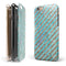 Blue Watercolor and Gold Glitter Diagonal Stripes iPhone 6/6s or 6/6s Plus 2-Piece Hybrid INK-Fuzed Case
