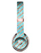 Blue Watercolor and Gold Glitter Diagonal Stripes Full-Body Skin Kit for the Beats by Dre Solo 3 Wireless Headphones