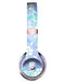 Blue Watercolor and White Flower Print Pattern Full-Body Skin Kit for the Beats by Dre Solo 3 Wireless Headphones