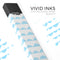 Blue Waves with Tiny Polka Dots - Premium Decal Protective Skin-Wrap Sticker compatible with the Juul Labs vaping device