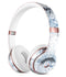 Blue and Black Grunge Over White Marble Surface Full-Body Skin Kit for the Beats by Dre Solo 3 Wireless Headphones
