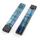 Blue and Green Tye-Dyed Wood - Premium Decal Protective Skin-Wrap Sticker compatible with the Juul Labs vaping device