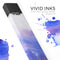 Blue and Pink Watercolor Spill - Premium Decal Protective Skin-Wrap Sticker compatible with the Juul Labs vaping device