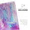 Blue and Pinkish Absorbed Watercolor Texture - Full Body Skin Decal for the Apple iPad Pro 12.9", 11", 10.5", 9.7", Air or Mini (All Models Available)