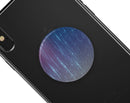 Blue and Purple Scratched Streaks - Skin Kit for PopSockets and other Smartphone Extendable Grips & Stands