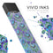 Blue and Purple Watercolor Peacock Feathers - Premium Decal Protective Skin-Wrap Sticker compatible with the Juul Labs vaping device