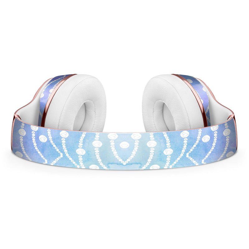 Blue and Purple Watercolor Waves Full-Body Skin Kit for the Beats by Dre Solo 3 Wireless Headphones
