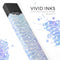 Blue and Purple Watercolor Waves - Premium Decal Protective Skin-Wrap Sticker compatible with the Juul Labs vaping device