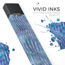 Blue and Purple Watercolor Zebra Pattern - Premium Decal Protective Skin-Wrap Sticker compatible with the Juul Labs vaping device