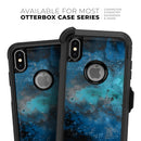 Blue and Teal Painted Universe - Skin Kit for the iPhone OtterBox Cases