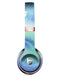 Blue and Teal Watercolor Swirl Full-Body Skin Kit for the Beats by Dre Solo 3 Wireless Headphones