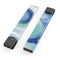 Blue and Teal Watercolor Swirl - Premium Decal Protective Skin-Wrap Sticker compatible with the Juul Labs vaping device