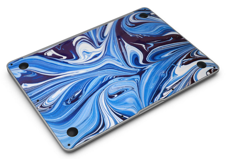 Blue and White Blended Paint - MacBook Air Skin Kit