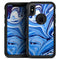 Blue and White Blended Paint - Skin Kit for the iPhone OtterBox Cases
