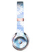 Blue and White Watercolor Flower Print Pattern Full-Body Skin Kit for the Beats by Dre Solo 3 Wireless Headphones