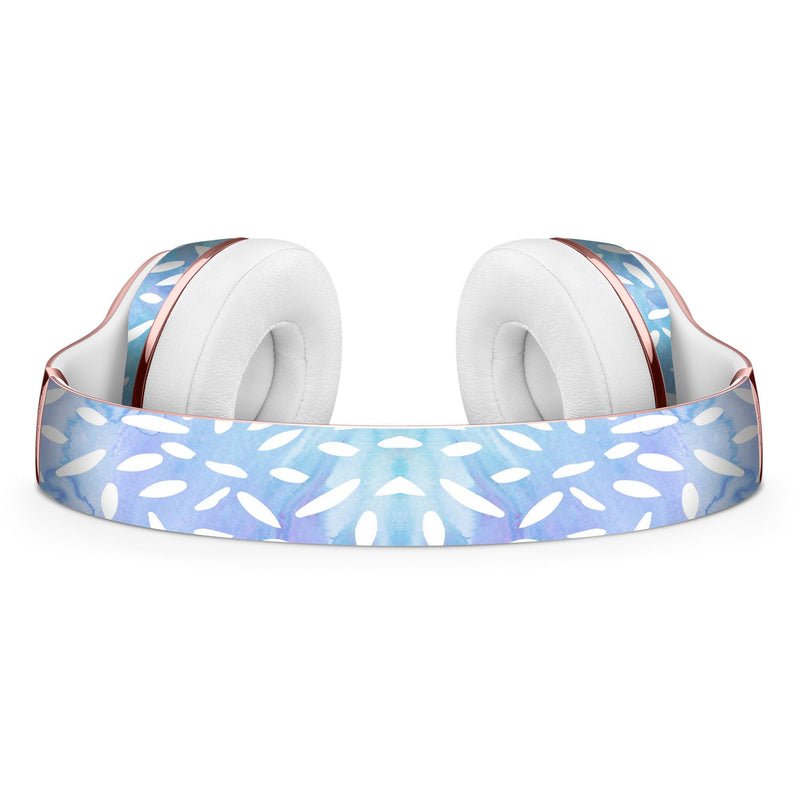 Blue and White Watercolor Leaves Pattern Full-Body Skin Kit for the Beats by Dre Solo 3 Wireless Headphones