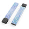 Blue and White Watercolor Leaves Pattern - Premium Decal Protective Skin-Wrap Sticker compatible with the Juul Labs vaping device